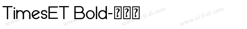 TimesET Bold字体转换